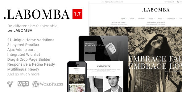 labomba - responsive multipurpose wordpress theme