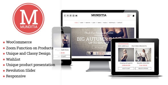 munditia - responsive ecommerce wordpress theme
