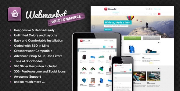 webmarket - wordpress theme for online shops