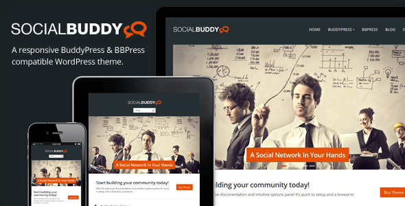 social buddy - wordpress & buddypress theme