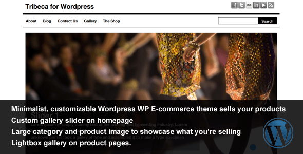 tribeca wordpress - wp e-commerce theme