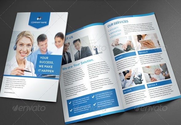 clean business brochure