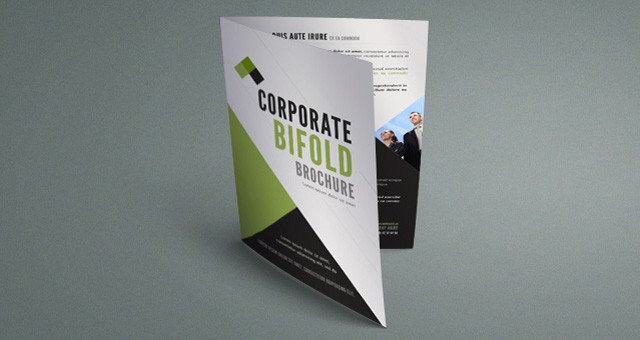 corporate bi fold brochure template