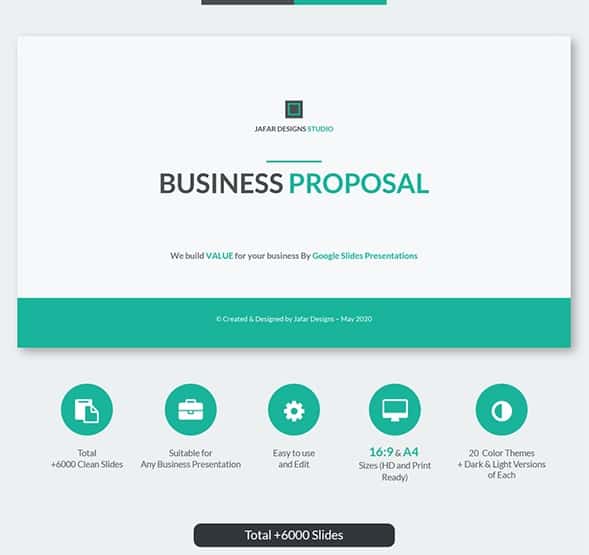 business proposal google slides template