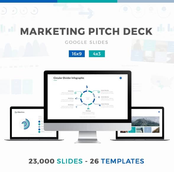 marketing pitch deck google slides template
